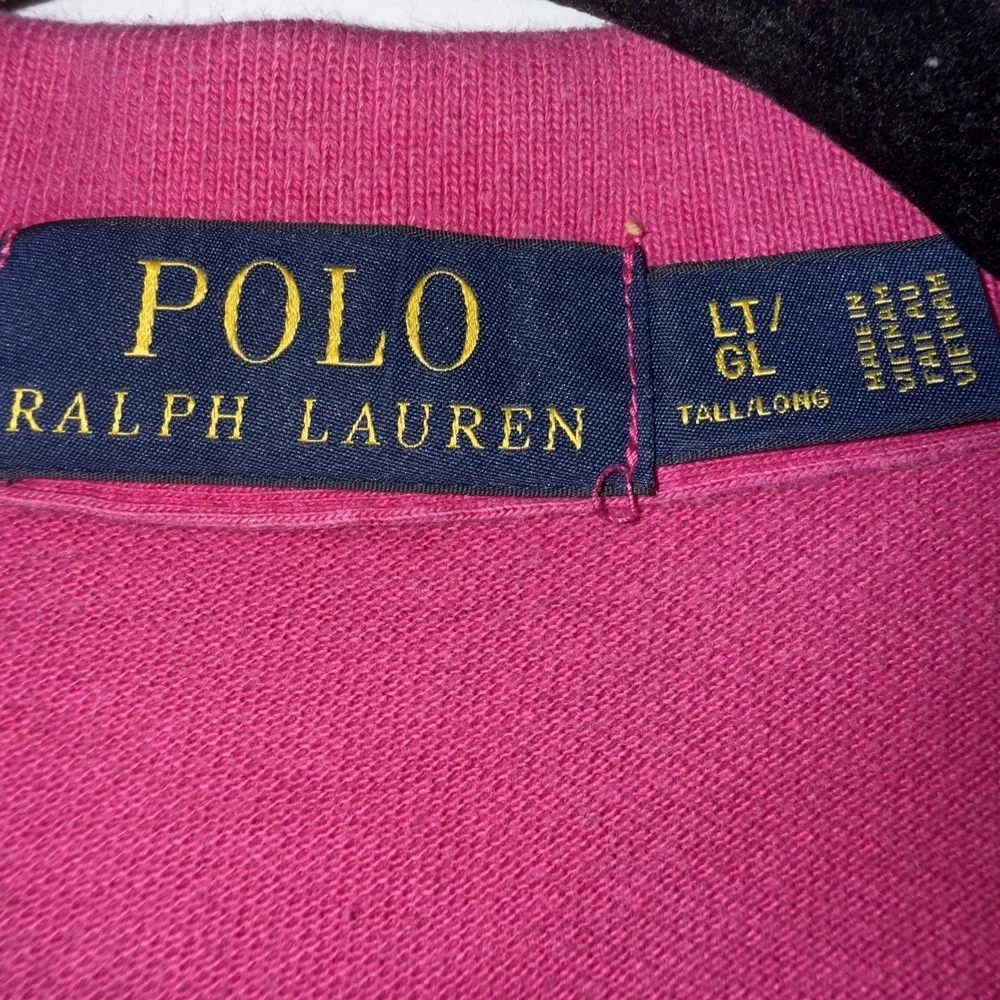 Polo Ralph Lauren Polo Shirt Mens LT Pink Big & Tall Cotton Knit Logo Casual